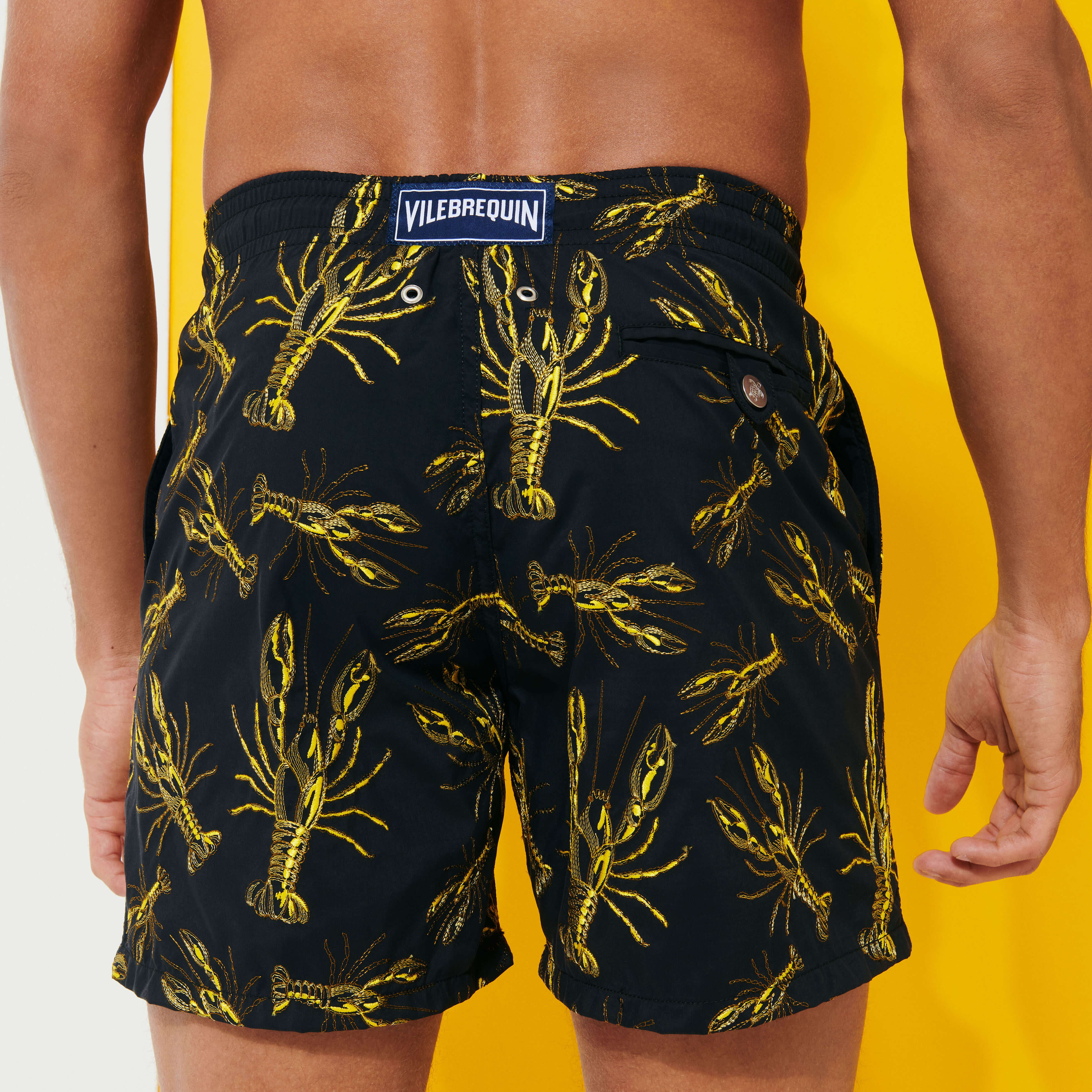 Men Swim Shorts Embroidered Lobsters Limited Edition