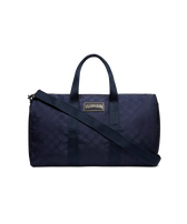 Unisex Travel 72h Bag Turtle Dance Jacquard Navy front view