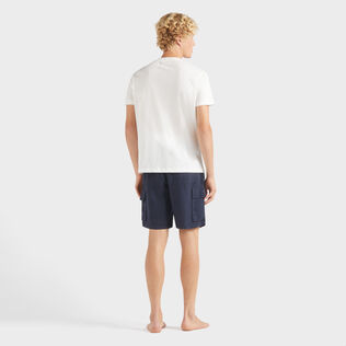 Men Cotton T-Shirt Paris Plage Off white 背面穿戴视图