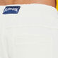 Pantalón de chándal en algodón de color liso para hombre Off white detalles vista 1