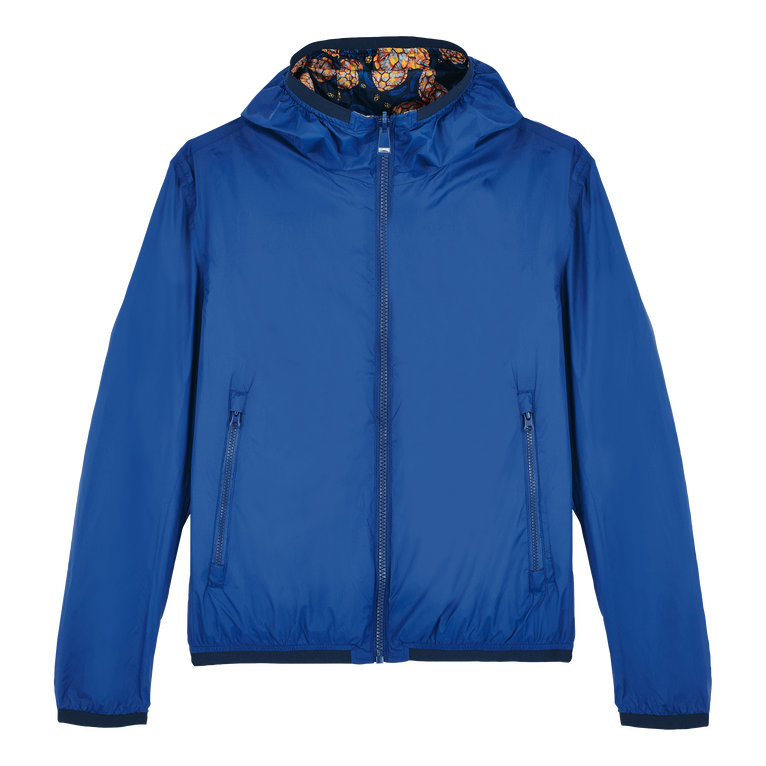 Men Reversible Windbreaker Jacket Carapaces - Gigarot - Blue - Size S - Vilebrequin