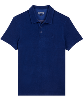 Men Terry Polo Solid Ink front view