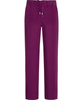 Pantalón de lino liso para hombre Grape vista frontal