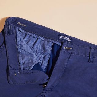 Solid Bermudashorts aus Tencel-Satin für Herren Ultramarin blau Details Ansicht 2