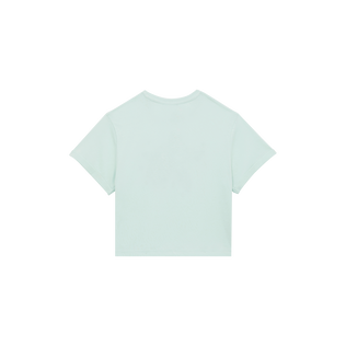 T-shirt en coton organique fille Turtle fish logo en relief Pacific vue de dos