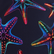 Maillot de bain long stretch homme Disco Stars Bleu marine 