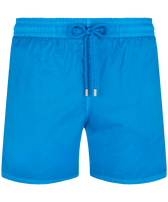 男士纯色超轻便携式泳裤 Hawaii blue 正面图