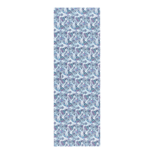 Pareo unisex in voile di cotone Isadora Fish Bianco vista frontale