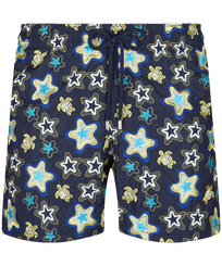 Maillot de bain brodé homme Stars Gift - Édition Limitée Bleu marine vue de face