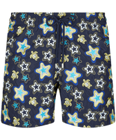 Men Embroidered Swim Trunks Stars Gift - Limited Edition Navy front view