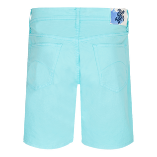 Bermuda uomo 5 tasche in raso di cotone Laguna vista posteriore