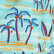 Bañador elástico con estampado Palms & Surfs para niño de Vilebrequin x The Beach Boys Lazulii blue 