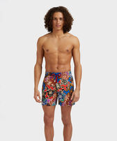Men Swim Shorts Hawaiian Patchwork - VBQ x Palm Angels Celestial front worn view