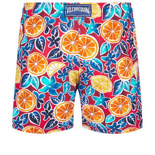Bañador con estampado Presse Citron para hombre Burgundy vista trasera