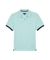 Polo en piqué coton organique homme uni Pacific vue de face