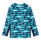 男士 Requins 3D 长袖防晒衣 Navy 后视图