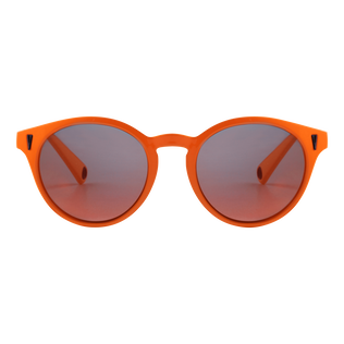 Lunette de Soleil Flottante orange unie Orange fluo vue de face