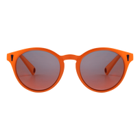 Gafas de sol de color liso unisex Neon orange vista frontal