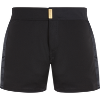Men Wool Swim Shorts Tailoring Black front view