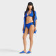 Women Bicolor Bikini Look  正面图