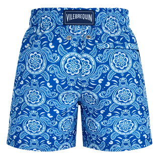 Ultraleichte und verstaubare Tribal Turtles Badeshorts für Jungen Palace Rückansicht