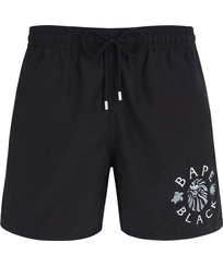 Vilebrequin x BAPE® BLACK Badeshorts mit Logo-Stickerei für Herren Schwarz Vorderansicht