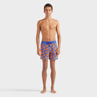 Men Swim Shorts Flocked Fishy Vibes Marrakech front worn view