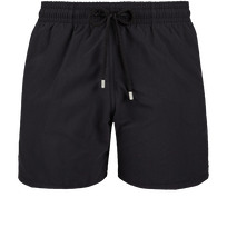 Bañador de color liso para hombre Negro vista frontal