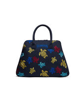 Bowling Canvas Bag Multicolor Turtles Dance Navy 正面图