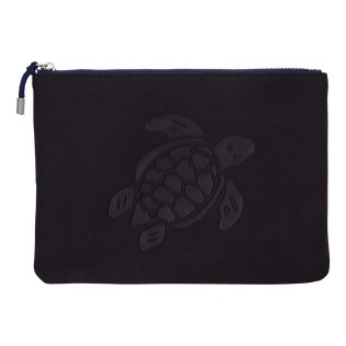 Zipped Turtle Beach Pouch Black front view