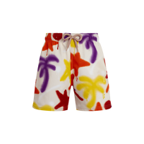 Boys Stretch Swim Shorts Spray Paint - VBQ x Palm Angels Porcelain 正面图