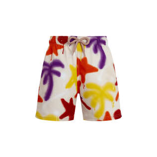 Boys Stretch Swim Shorts Spray Paint - VBQ x Palm Angels Porcelain 正面图