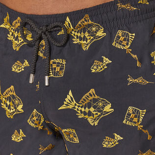 Men Swim Trunks Embroidered Vatel - Limited Edition Black details view 2