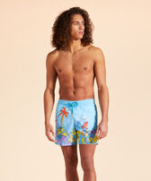 Men 360 Swim Shorts Fonds Marins Atoll front worn view