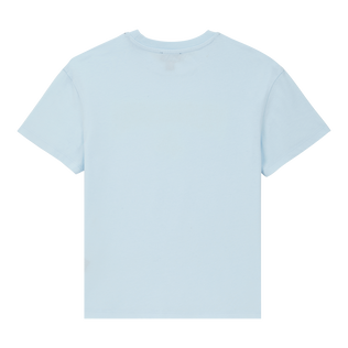 T-Shirt aus Bio-Baumwolle für Jungen Heather flax flower Rückansicht