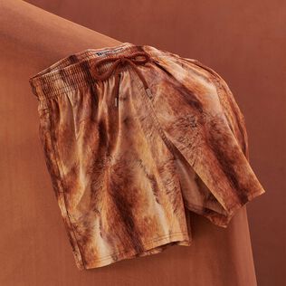 Bañador elástico con estampado Fur para hombre Straw detalles vista 3