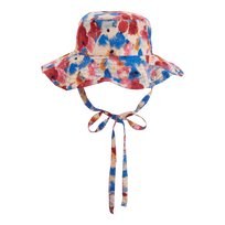 Sombrero de playa en viscosa con estampado Flowers in the Sky para niña Palace vista frontal
