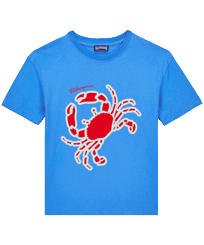 T-shirt en coton garçon Crabs Faience vue de face