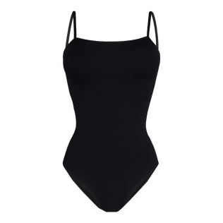 Women Crossed Back Straps One piece Swimsuit Solid