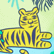 Bañador con estampado Jungle Rousseau para niño Jengibre 