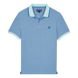 男士纯色全棉珠地 Polo 衫 Thalassa 正面图