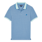 男士纯色全棉珠地 Polo 衫 Thalassa 正面图