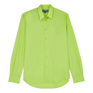 Camicia unisex in lana Super 120 Citronella vista frontale