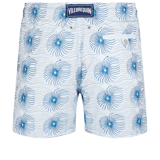 Hypno Shell Badeshorts mit Stickerei für Herren – Limitierte Serie Glacier Rückansicht