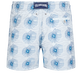 Hypno Shell Badeshorts mit Stickerei für Herren – Limitierte Serie Glacier Rückansicht