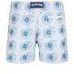 Men Embroidered Swim Shorts Hypno Shell - Limited Edition Glacier back view