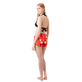 Women Swim Short St Valentine 2020- Vilebrequin x Giriat Medicis red back worn view