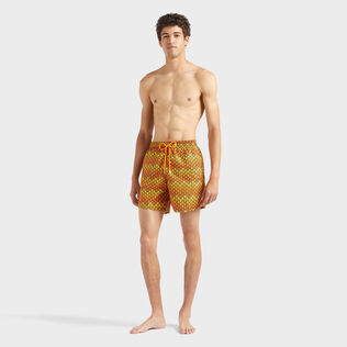 Men Swim Shorts Herringbones Turtles Vitamin front worn view