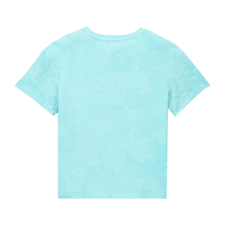 Camiseta de felpa con cuello redondo y estampado Rondes des Tortues para niños Thalassa vista trasera
