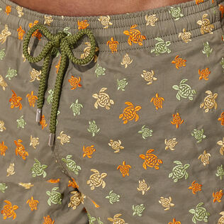 Men Swim Trunks Embroidered Ronde des Tortues - Limited Edition Olivier details view 2